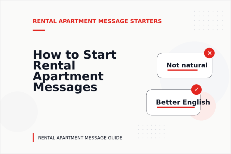 How to Start Rental Apartment Messages Clearly How to Start Rental Apartment Messages Clearly