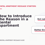How to Introduce the Reason in a Rental Apartment Message