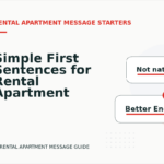 Simple First Sentences for Rental Apartment Messages