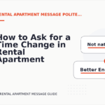 How to Ask for a Time Change in Rental Apartment Message English