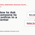How to Ask Someone to Confirm in a Rental Apartment Message