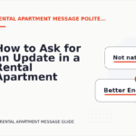 How to Ask for an Update in a Rental Apartment Message