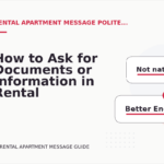 How to Ask for Documents or Information in Rental Apartment Message English
