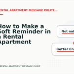 How to Make a Soft Reminder in a Rental Apartment Message