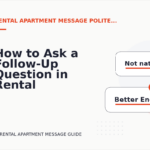 How to Ask a Follow-Up Question in Rental Apartment Message English