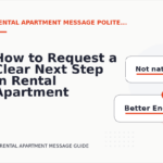How to Request a Clear Next Step in Rental Apartment Message English
