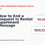 How to End a Request in Rental Apartment Message English