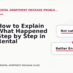 How to Explain What Happened Step by Step in Rental Apartment Message English