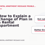 How to Explain a Change of Plan in a Rental Apartment Message