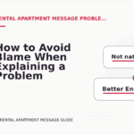 How to Avoid Blame When Explaining a Problem in Rental Apartment Message English