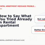 How to Say What You Tried Already in Rental Apartment Message English