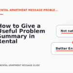 How to Give a Useful Problem Summary in Rental Apartment Message English