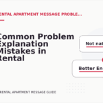 Common Problem Explanation Mistakes in Rental Apartment Message English