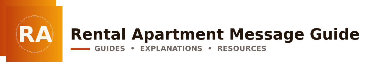Rental Apartment Message Guide